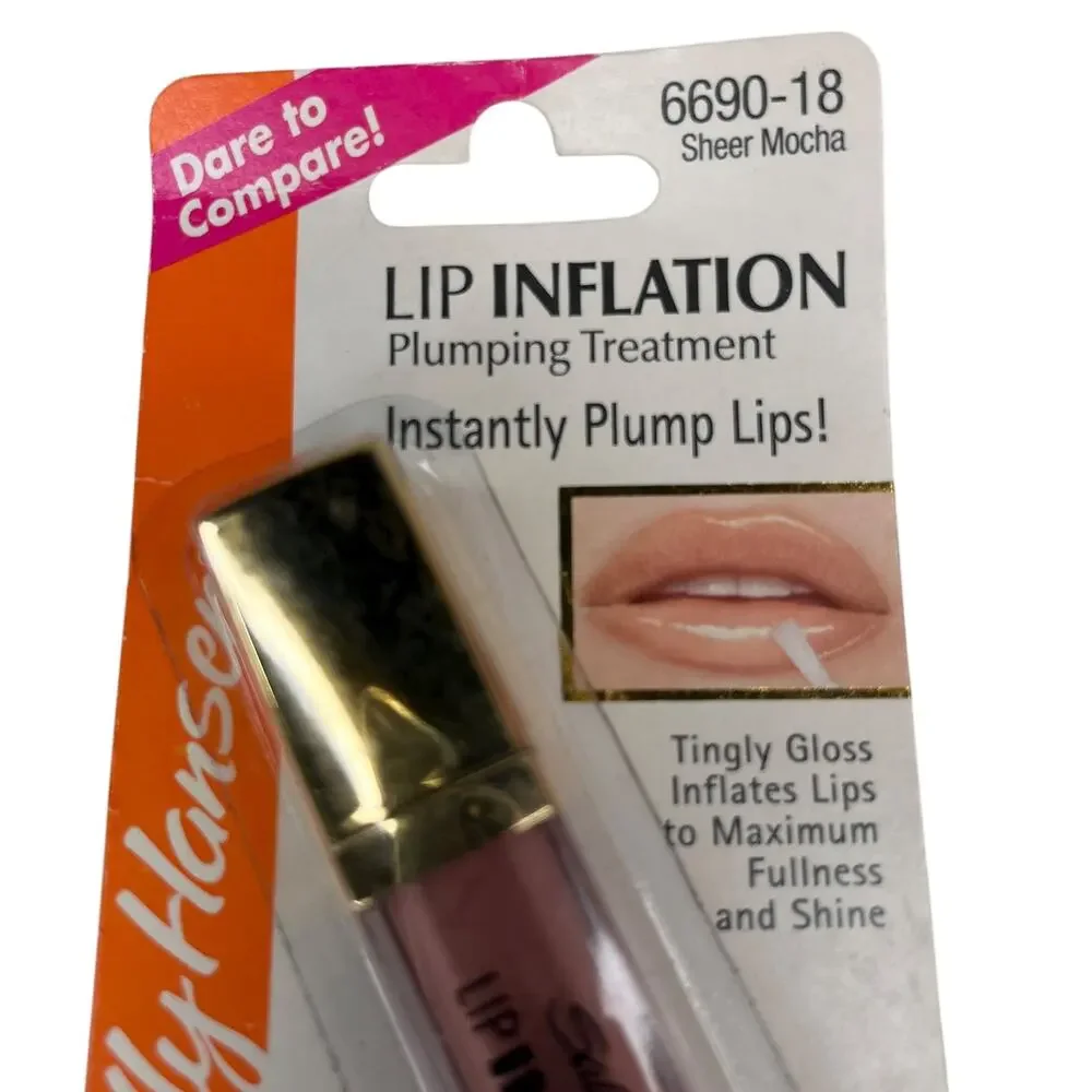 Sally Hansen Lip Inflation Lip Gloss 6690-18 Sheer Mocha New